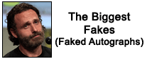 The Biggest Fakes - Faked Autographs