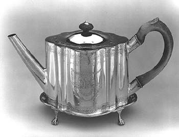 Paul Revere was the famous silversmith who made this teapot.