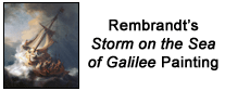 Rembrandt�s Storm on the Sea of Galilee Painting