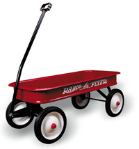 The famous red Radio Flyer.