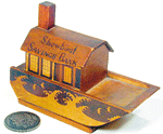 Boat puzzle bank.