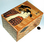 puzzle box made by the late Master Craftsman, Yoshio Okiyama.