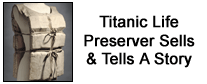 Titanic Life Preserver Sells & Tells a Story